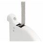 Enrouleur Sangle Pivotant Blanc pour Volet Roulant - Boîtier Compact avec Sangle Gris Clair 5m - Installation Facile, Design Mod