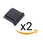 X2 Cache Griffe Flash de Protection Cache Sabot Flash Universel pour Appareil Photo DSLR Canon Nikon Pentax Olympus Panasonic Pr