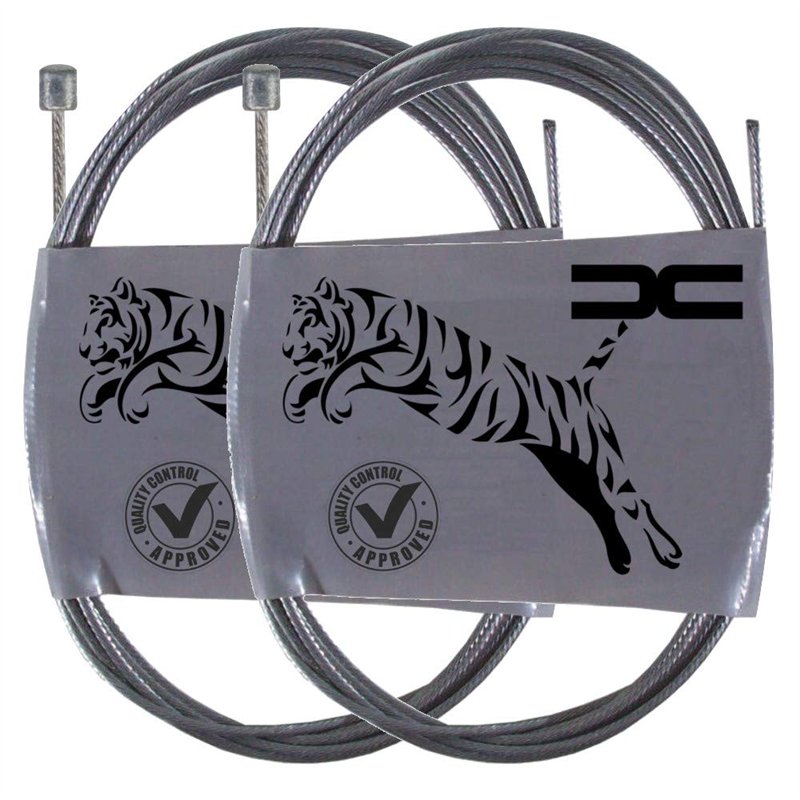 cyclingcolors 2X Cable DE DERAILLEUR Velo VTT Ville Route 2700MM Qualite Acier Cycle