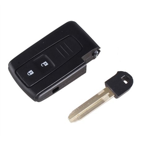 Clé Plip Compatible Avec Toyota Prius Corolla Verso 2 Boutons Lame TOY43 Coque Boitier de Télécommande @Pro-Plip