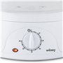 Wëasy Cuiseur Vapeur Electrique VEGE8 Multifonction 9L, 3 Niveaux Amovibles, Bol cuiseur à Riz 1L + Support Œufs, Minuteur 60min