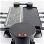 H.Koenig Appareil à raclette Multifonction 8 personnes RP360, modulable rotatif 360°, Convivial Professionnel, Pierre Naturelle,