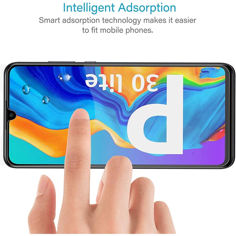 Image secondaire de NEW'C Lot de 3, Verre Trempé pour Huawei P30 Lite, Nova 4e, Film Protection écran efficace contre les Rayures - sans Bulles - Ul