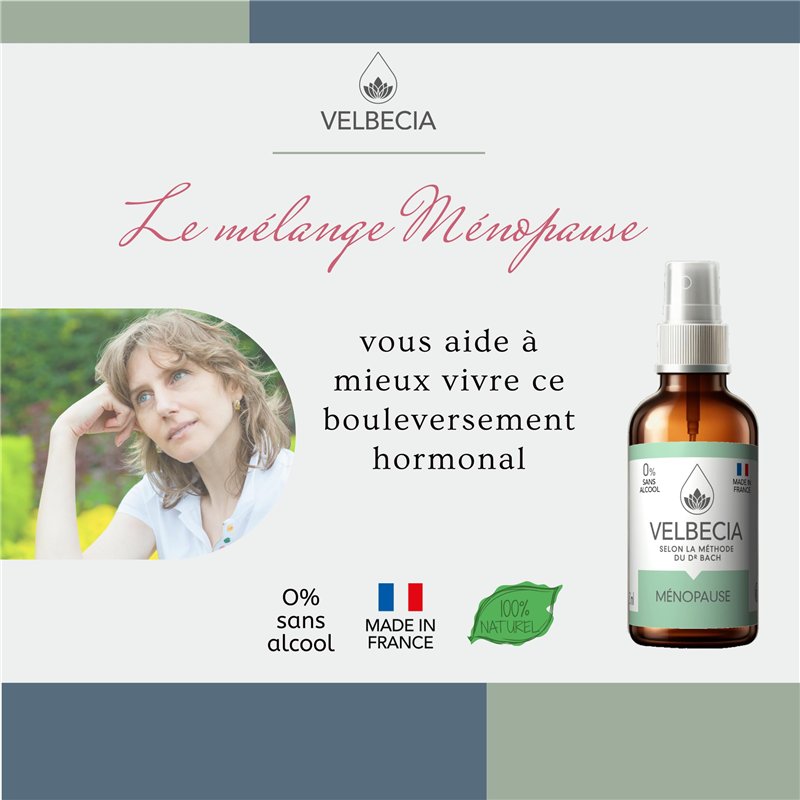 Image secondaire de Velbecia® - Fleurs du Dr Bach Ménopause 30ml +1 OFFERT - SANS ALCOOL