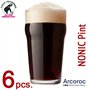 ARCOROC Nonic Pint Beer Glass 570 ML Set of 6