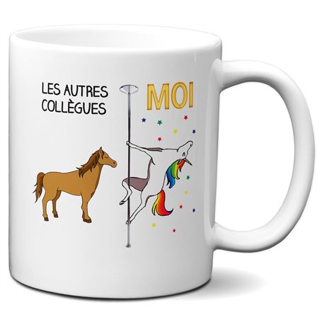 L'Esprit Des Anges Tasse Mug Idée Cadeau Super Collègue de Travail Licorne Pole Dance Entreprise Nouveau Job