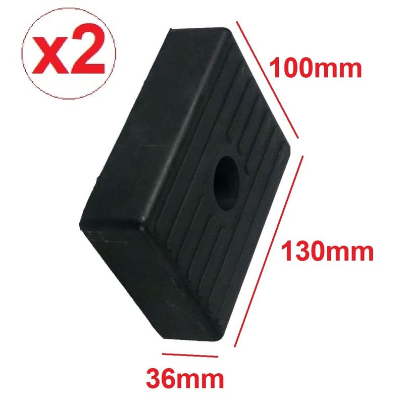 Image secondaire de RBD Lot de 2 Patins d'étrave pour remorque Bateau. 130x100x36mm. Livraison Gratuite