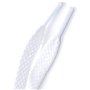 MARKETIFAR Lacets Blancs pour Baskets 100cm-4 Paires Lacets Blancs Plats-Lacet Chaussure-Parfait pour Converse basse et Stan Smi