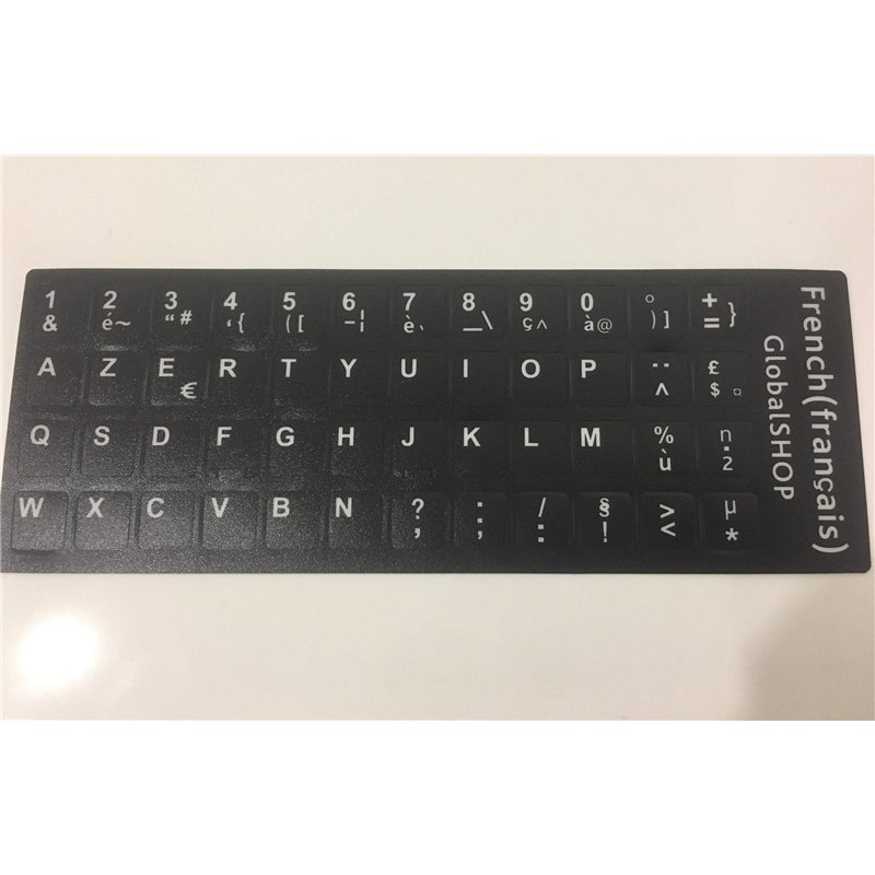 Autocollants Stickers Clavier AZERTY pour Ordinateur Portable