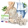 GREEN KOALAS | 60 Véritables Perles de Céramique EM GRISES | Billes de Filtration de l'eau du robinet pour Carafe Machine à café