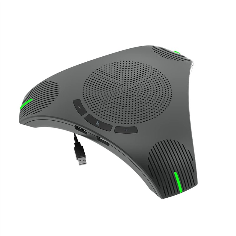 Matosio Octopus Haut-Parleur & Microphone de conférence téléphonique Microphone omnidirectionnel à 360 ° Plug and Play USB pour