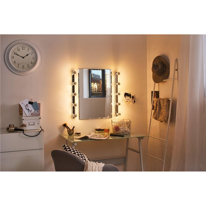 Image secondaire de Paulmann 28664 Ampoule LED à filament avec miroir de tête Argenté 2700 K 2,6W E27