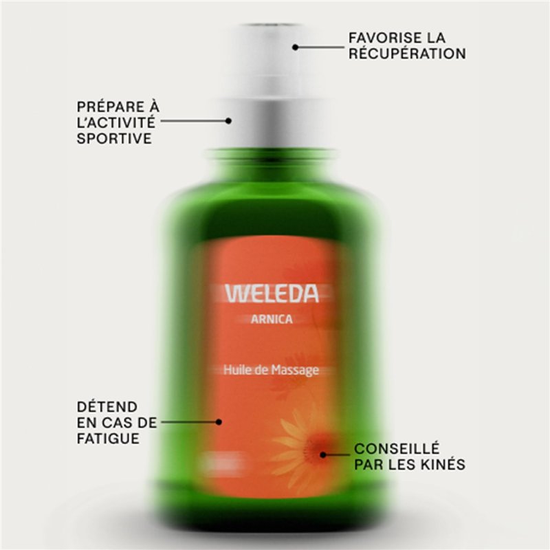 Image secondaire de WELEDA - Huile de Massage à l'Arnica - Préparation et Récupération Sportives - Flacon 50 ml