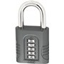 ABUS Cadenas à combinaison 158/65 - Cadenas avec boîtier en fonte de zinc - avec code numérique réglable individuellement - nive