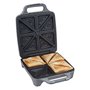 Cloer 6269 Appareil à croque-monsieur XXL pour 4 sandwichs divisés en diagonale, American Toast, Remplissage XXL, Information op