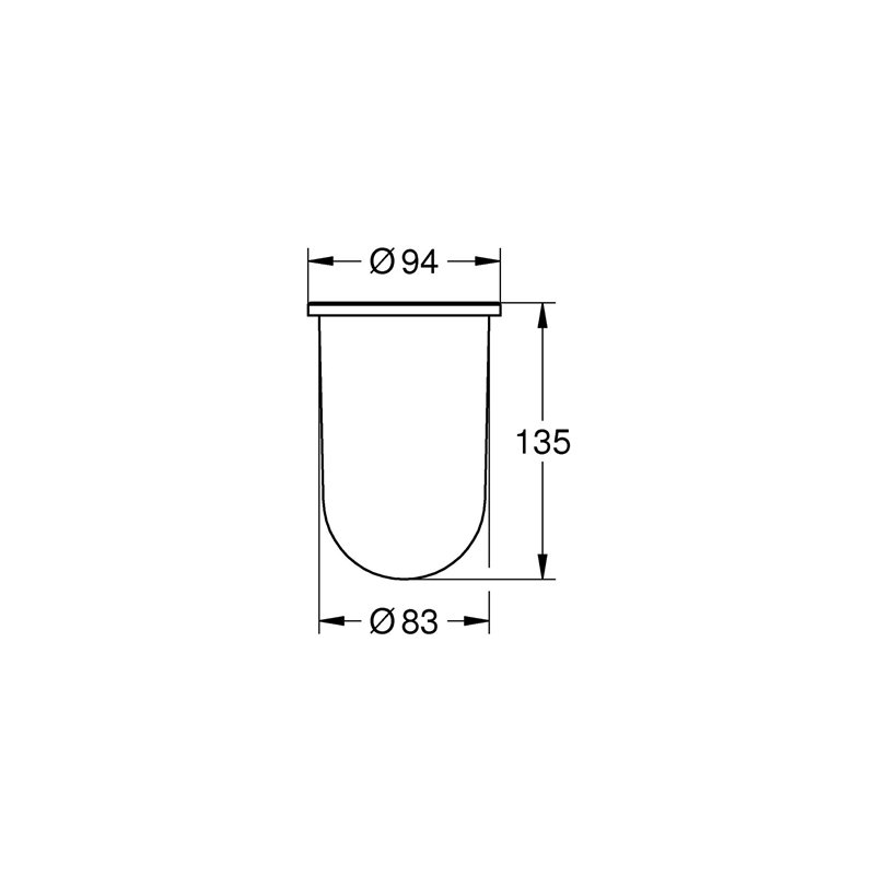 Image secondaire de GROHE 40393000 Récipient en Verre de Remplacement