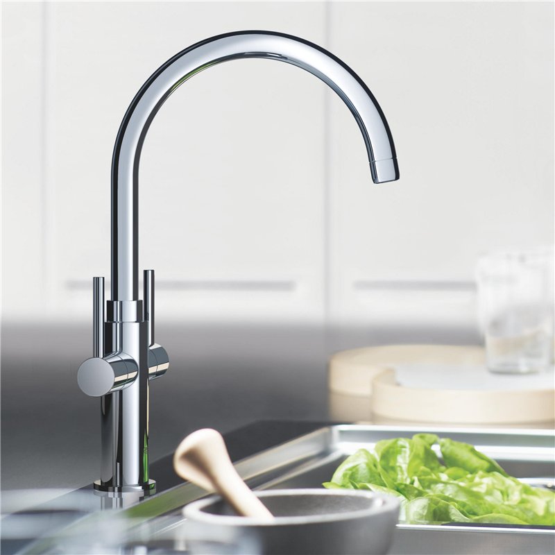 Image secondaire de GROHE Mélangeur Évier Ambi Cosmopolitan 30190000 (Import Allemagne) Argent