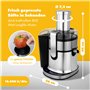 Profi Cook PC-AE 1156 - Centrifugeuse Professionnelle - Bol 1 litre - 5 vitesses - Fonction turbo - Commande tactile - Affichage