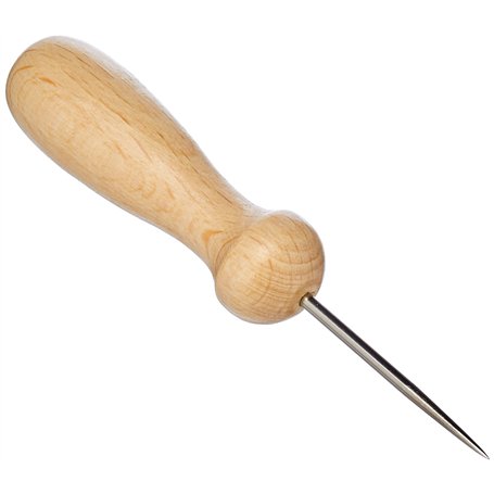 Rayher aiguille de piquage avec manche en bois naturel aiguille à piquer peint pour réaliser de jolies perforations sur du papie