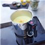BAUMALU - Saucière Bain-Marie - Acier Inoxydable 18/10 Haut de Gamme - Tous Feux dont Induction - Triple Fond Diffuseur - Gradua