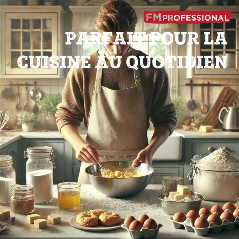 Image secondaire de Fackelmann FM Professional 21888 Fouet, Fouet cuisine, Fouet inox, Fouet professionnel, Ustensile de cuisine, Acier inoxydable