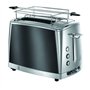 Russell Hobbs Grille Pain [Pour 2 Tranches] Luna Gris Inox (2 Fentes extra larges