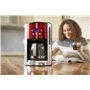 Russell Hobbs Cafetière [Technologie WhirlTech-extraction optimale] Luna rouge (1000W,Verseuse en verre 1,5L, 12 tasses, Program