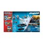 Playmobil 70782 Policier avec réacteur Dorsal et canoë - City Action - avec Deux Personnages, Un canot pneumatique à Moteur et U
