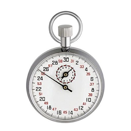 TFA Dostmann Chronomètre mécanique Métal Chromé