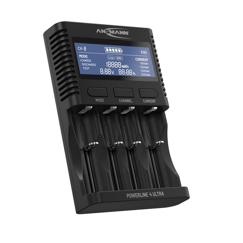 ANSMANN Chargeur de Pile USB Powerline4Ultra (1 PCE)