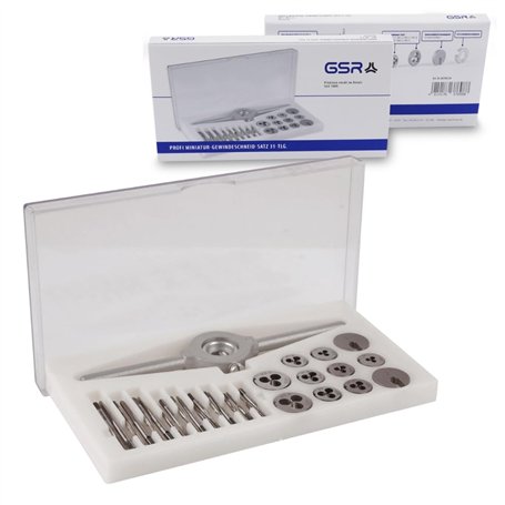 GSR PROFI Set de tarauds miniatures | 30 pièces | Métrique | Tarauds HSS-G M1-M2
