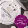 Beurer FC 100 Appareil de Microdermabrasion, gommage professionnel de la peau du visage à la maison avec effet revitalisant et m