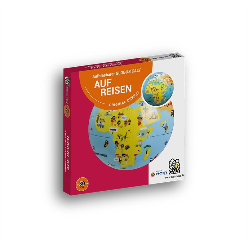 HCM Kinzel Globe terrestre Gonflable - 30 cm - en Voyage