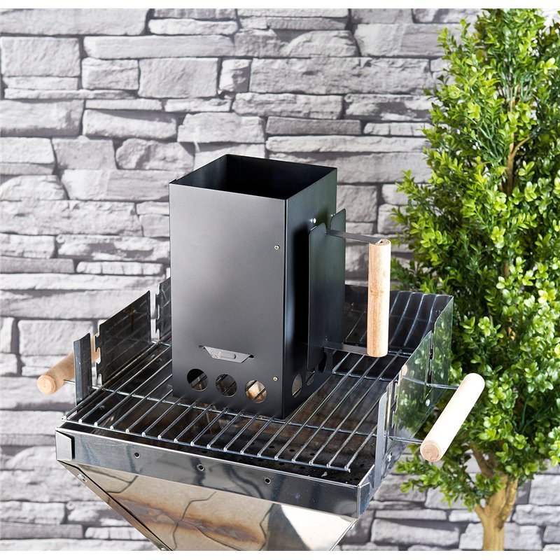 Image secondaire de infactory 3 cheminées d’allumage pour Barbecue