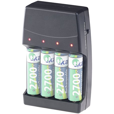 Chargeur 2 en 1 pour accus et piles alcalines [Revolt]