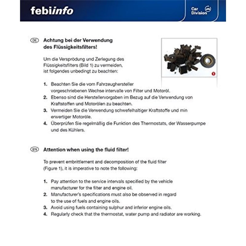 Image secondaire de Febi-Bilstein 23950 Filtre à carburant