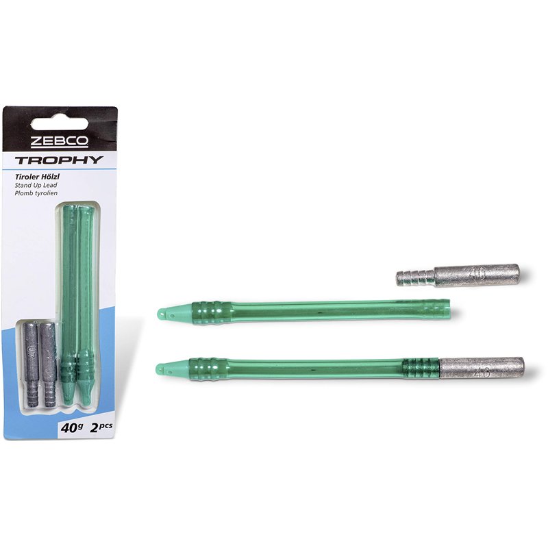 Zebco Trophy de qualité en Bois du Tyrol - Plomb de Base - Accessoires de pêche - Divers - 40 g