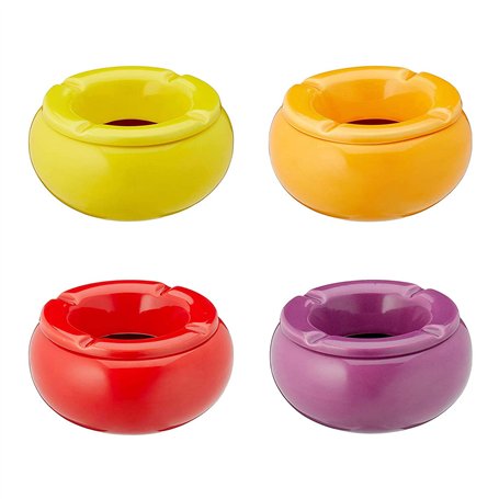 Lot de 4 cendriers tempête