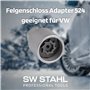 SW-Stahl 02383L-4 Adaptateur d'antivol de jante 524 I Convient pour VW I Déverrouillage des serrures de jante I Outil de démonta