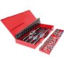 KS TOOLS 331.0654 - Coffret De Jeux De Tarauds Et Filières - Avec Mallette De Rangement Rouge En Acier Anti-Rouille - Outtilage 