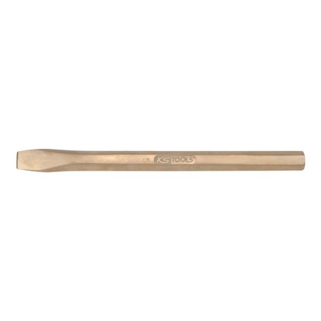KS Tools 963.2443 - Burin de maçon - 150mm x 14 mm - Gamme BRONZEplus - Tranchant libre d'arête - 6 pans - Antidéflagrant - Alli