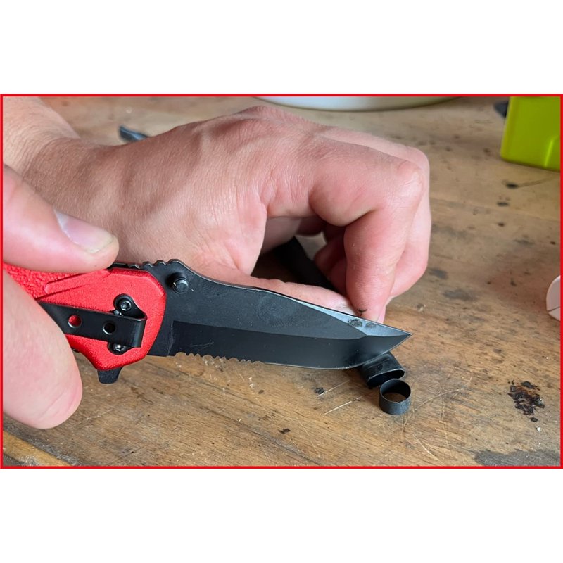 Image secondaire de KS Tools 907.2220 Couteau Pliant avec Système de blocage