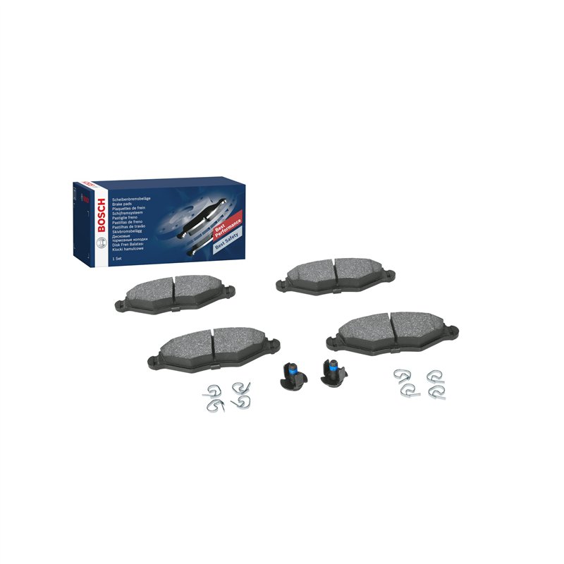 Bosch BP376 - Plaquettes de Frein Avant pour Voiture - Qualité Bosch - Réduction du Bruit et de la Poussière - Certifié ECE-R90 