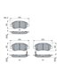 Bosch BP969 - Plaquettes de Frein Avant pour Voiture - Qualité Bosch - Réduction du Bruit et de la Poussière - Certifié ECE-R90