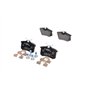 Bosch BP617 Plaquettes de frein - Essieu arrière - certifiées ECE-R90 - 1 jeu de 4 plaquettes, noir