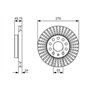 Bosch BD2186 Disques de frein - certification ECE-R90-1 jeu de 2 disques