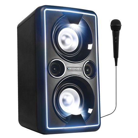 BLAUPUNKT PS 2000 Système Audio Mobile PA avec Batterie et Effets Lumineux – Système Audio Bluetooth avec égaliseur et Radio ave