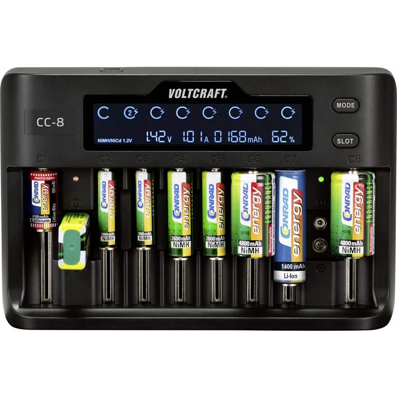 Image secondaire de Chargeur de Piles Rondes VOLTCRAFT CC-8