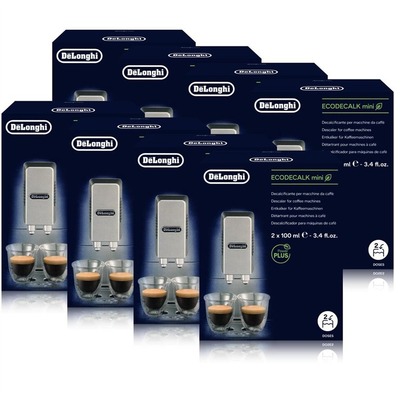 8 x Delonghi détartrant solution éco de chaux de m Machines à café expresso