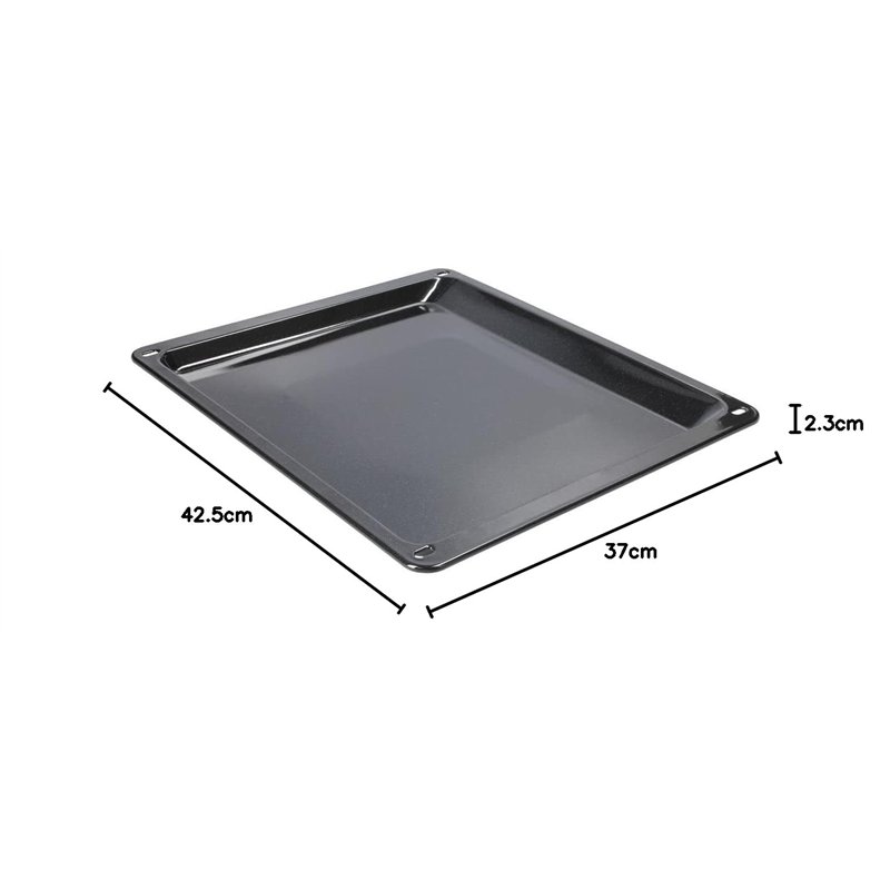 Image secondaire de PLAT LÈCHE-FRITE ÉMAILLÉ 425x370x23mm POUR FOUR IKEA - AEG - ELECTROLUX